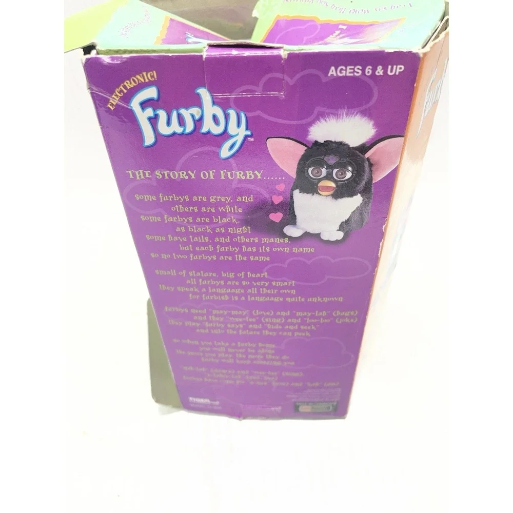 Original 1998 Tiger Electronics Tuxedo Furby Model 70-800 Original Box Untested